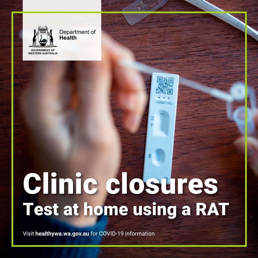 Murdoch Public PCR Testing Clinic is closing